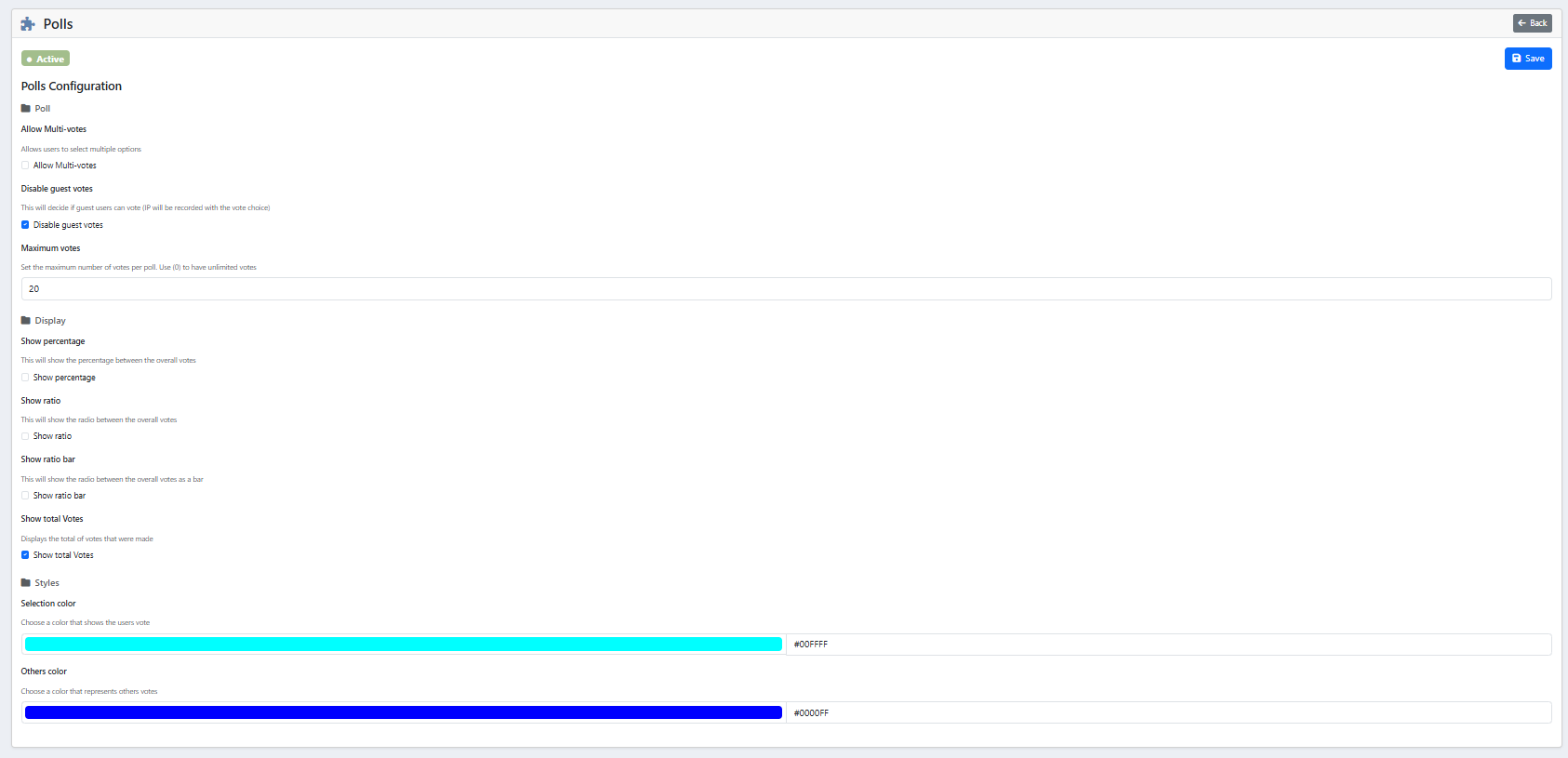 Admin Configuration